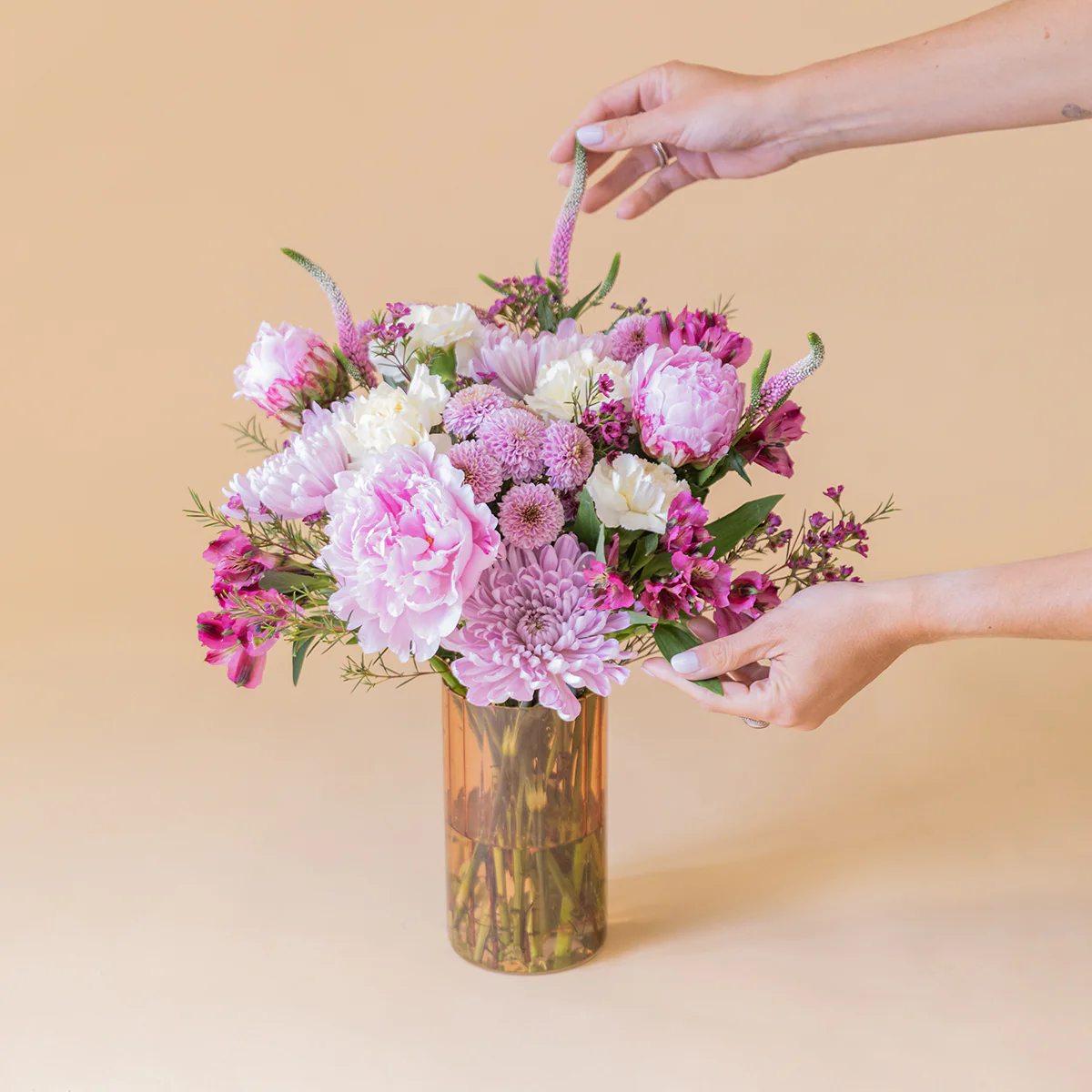 Enchanté - Ramo con Peonías Rosas - Image 6