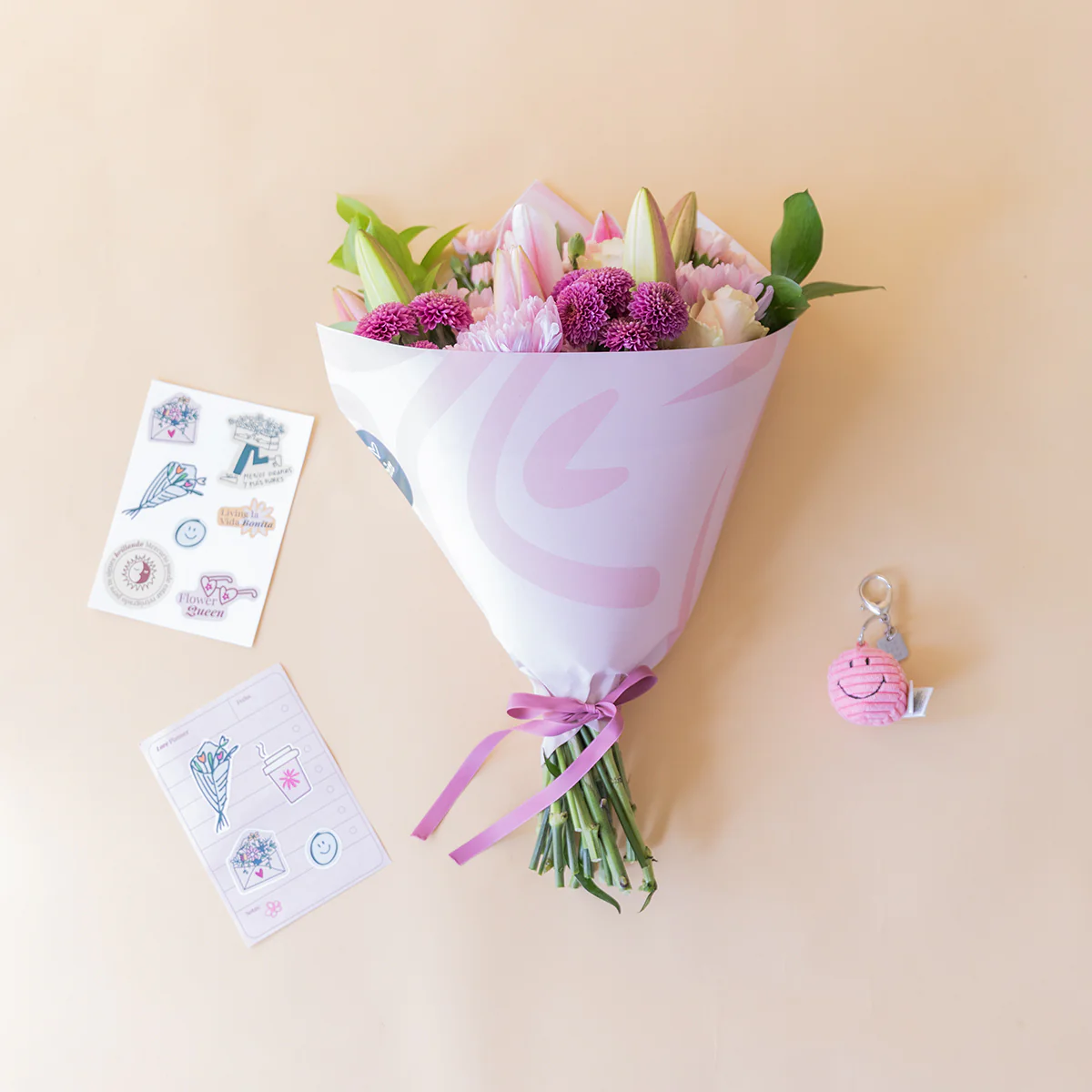 Para Ti, Amiga - Ramo de flores con detalles especiales - Image 3