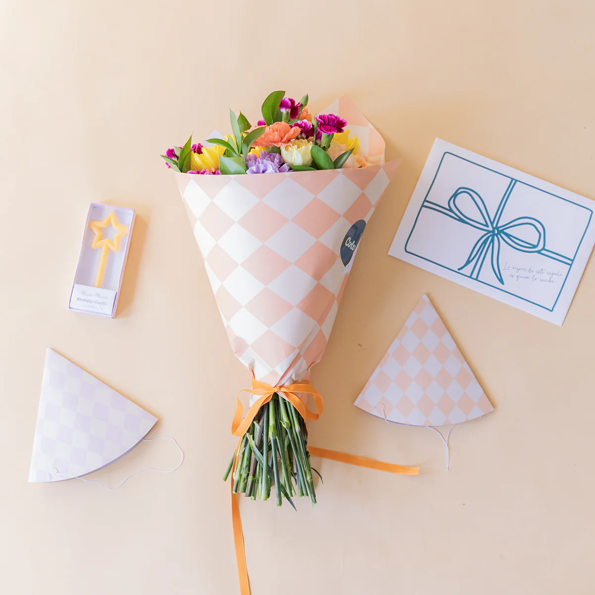 Feliz Cumple - Ramo de flores y kit de cumpleaños - Image 6
