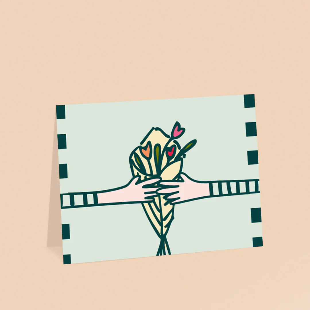 Más que flores - Tarjeta